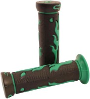 Throttle Grips - Flames, Green - 70D1830GN - PBC2780F1