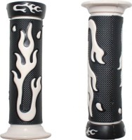 Throttle Grips - Flames, White - 70D1830WT - PBC2760F1