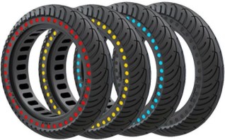 Tire - 8.5x2, Bihoneycomb, Solid - PBC40K08F1