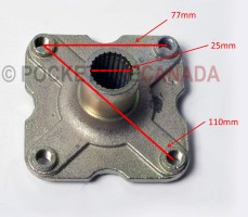 Rear Hub Flange for 200cc T3 Rebel ATV Quad 4-Stroke - G1090027