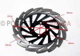 Slotted Rear Rotor for 250cc, X31(19/16), Dirt Bike 4 Stroke - G2080056