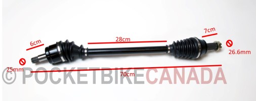 Axle Right Passenger Rear CV Boot for Vyper 1100cc UTV Side by Side ROV - G8030006